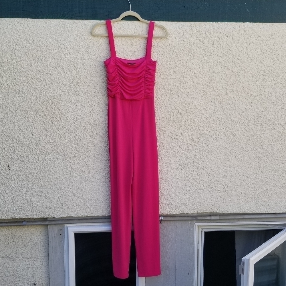 h:ours Revolve hot pink Rayne jumpsuit XS